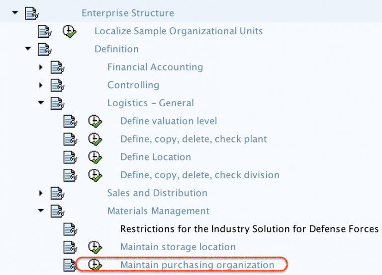 purchase organization assignment in sap