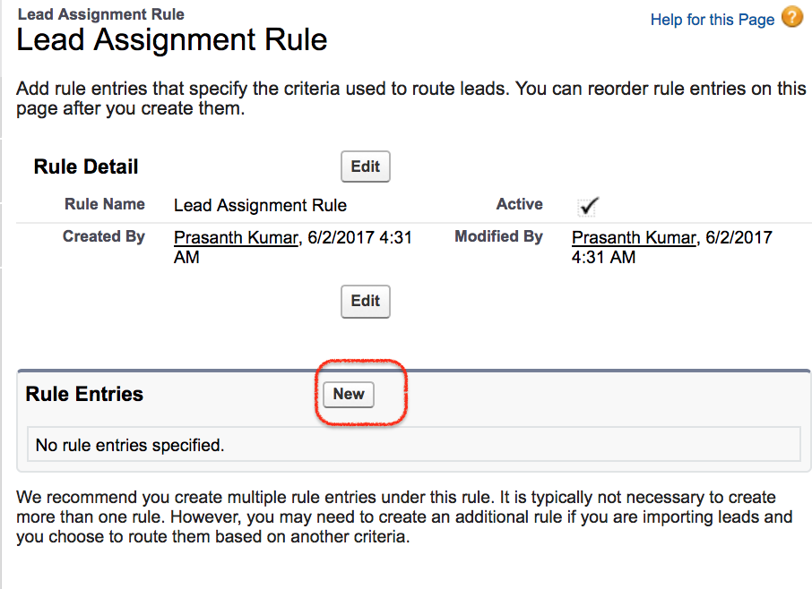 lead assignment rules for salesforce