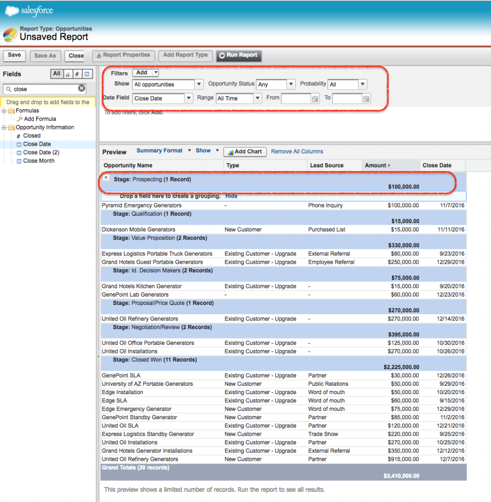 Summarize Your Salesforce Report Data | Summary Reports