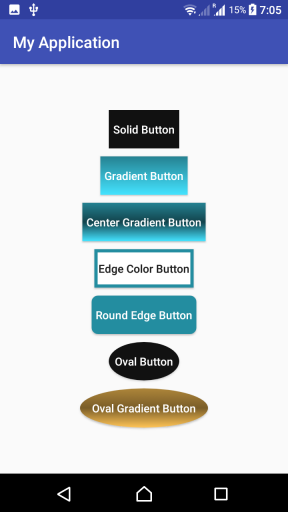 How to create custom design for Button background in Kotlin Android