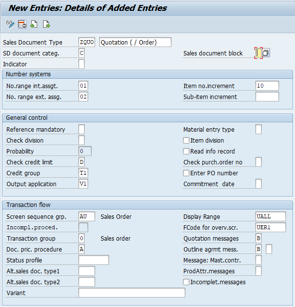 sap sales order type account assignment