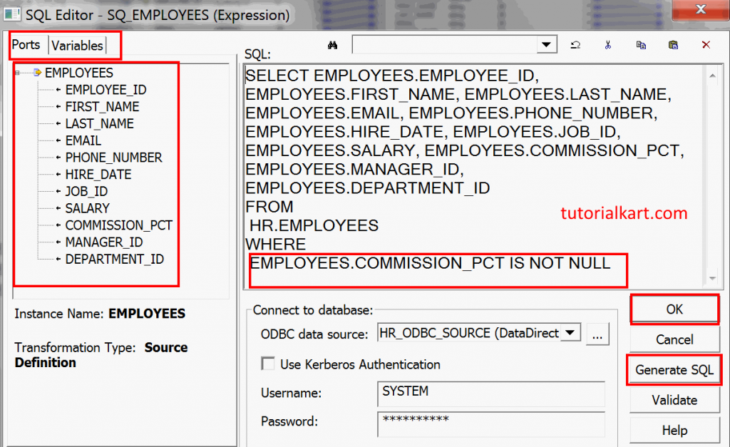 Source Qualifier Transformation in Informatica - Example