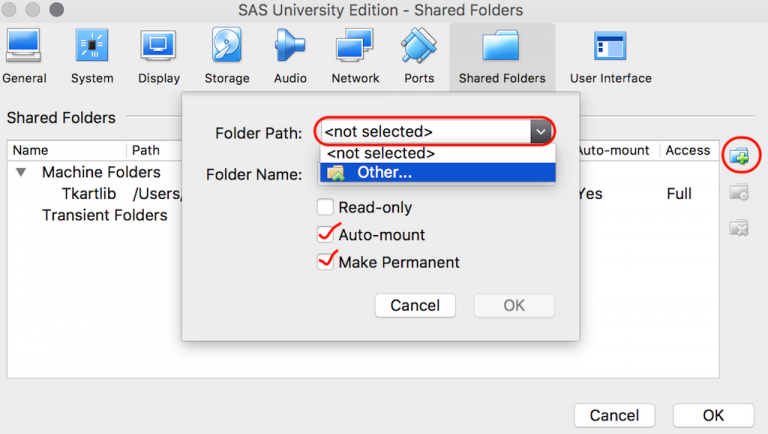 create library in sas university edition