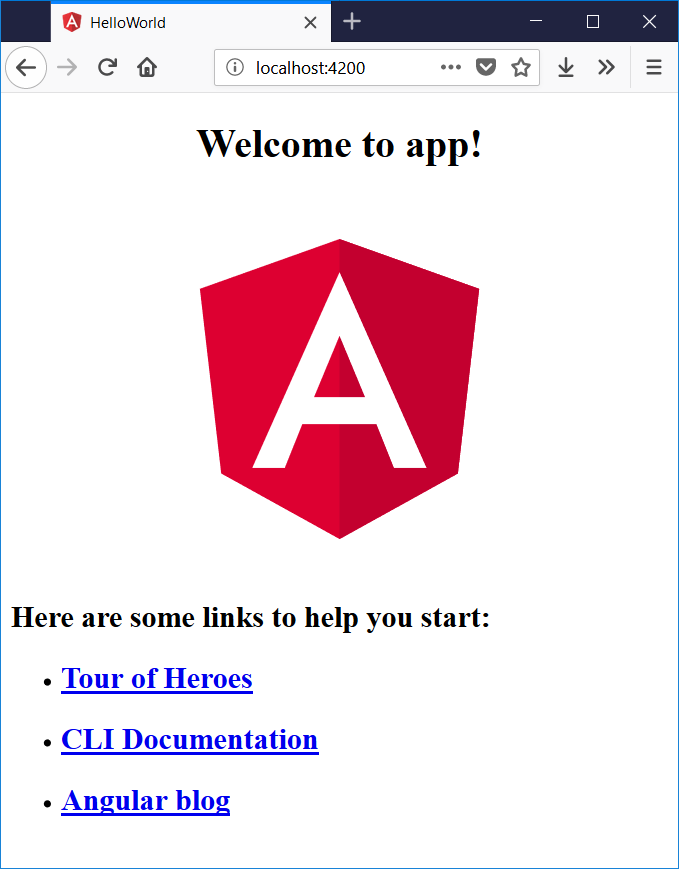 Создать проект angular