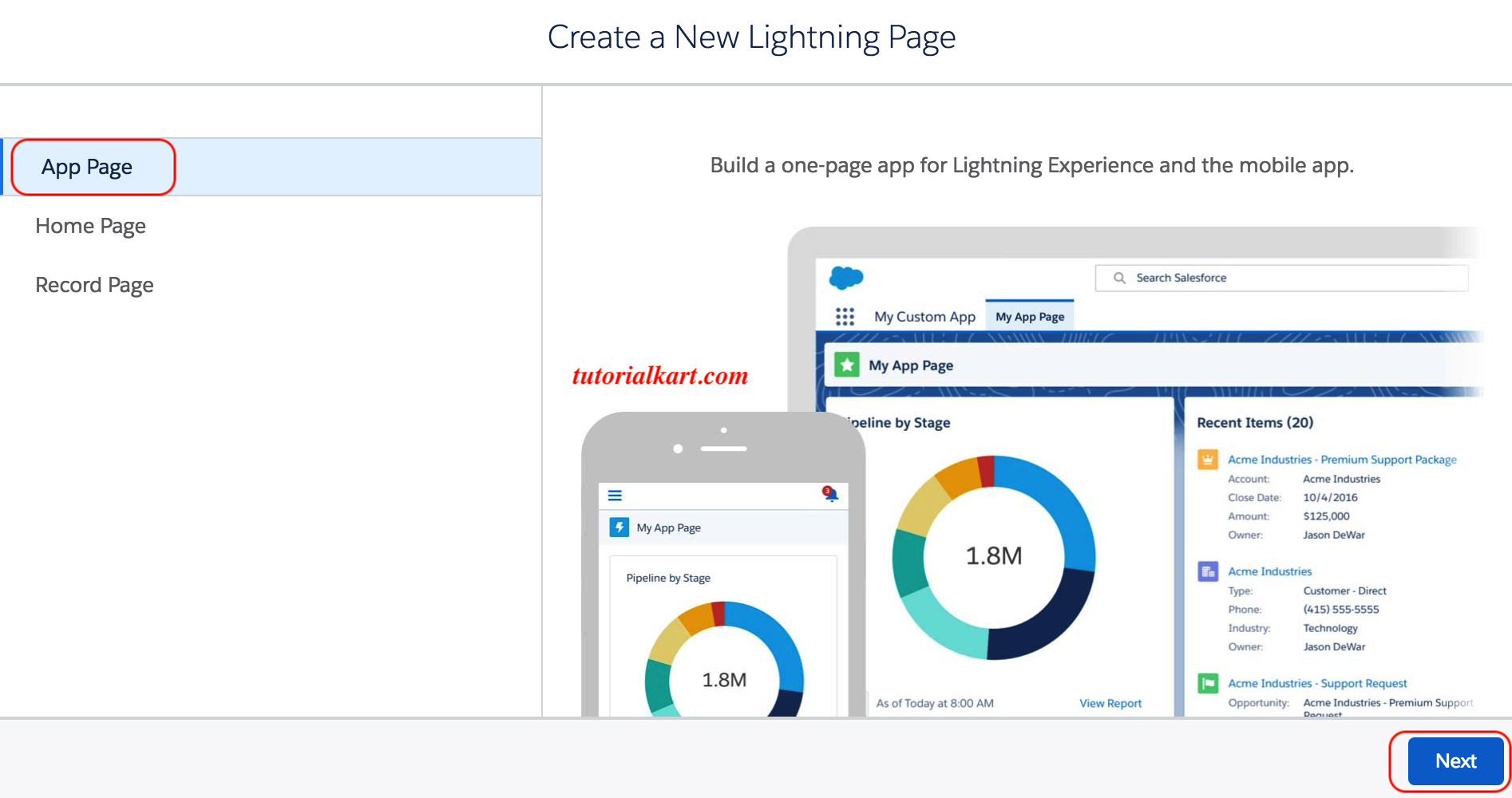 dashboard component lightning app builder appexchange