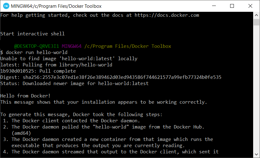 Docker Terminal TutorialKart