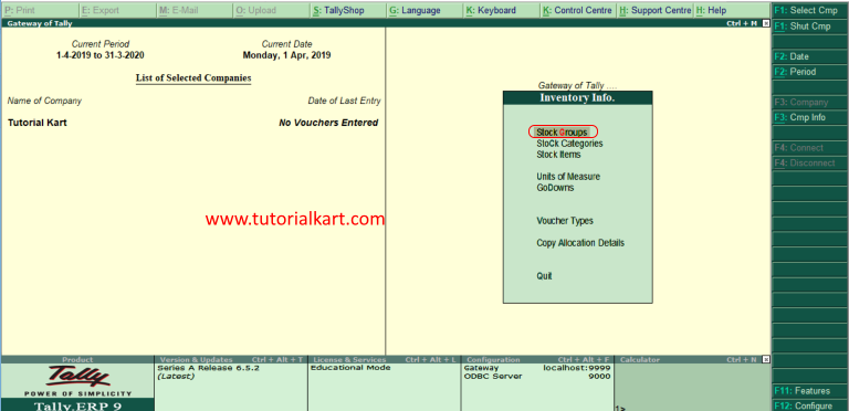 how-to-create-single-stock-group-in-tally