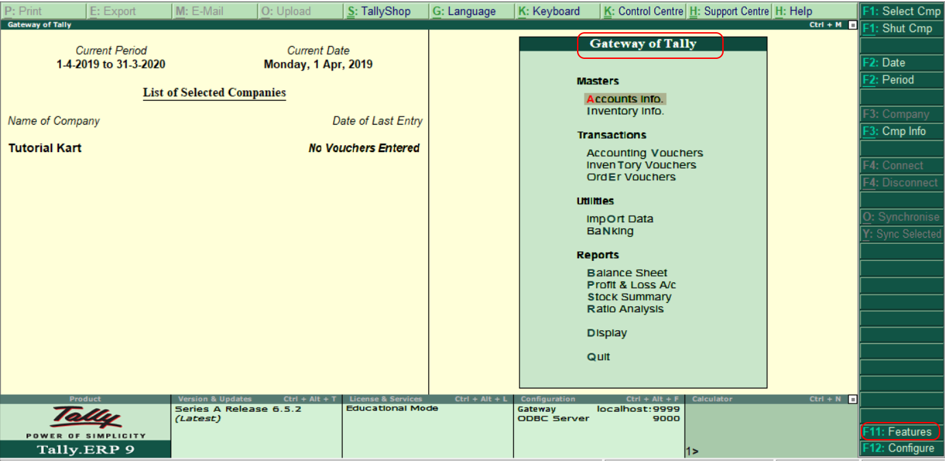 How To Activate GST In Tally Enable GST In Tally ERP 9