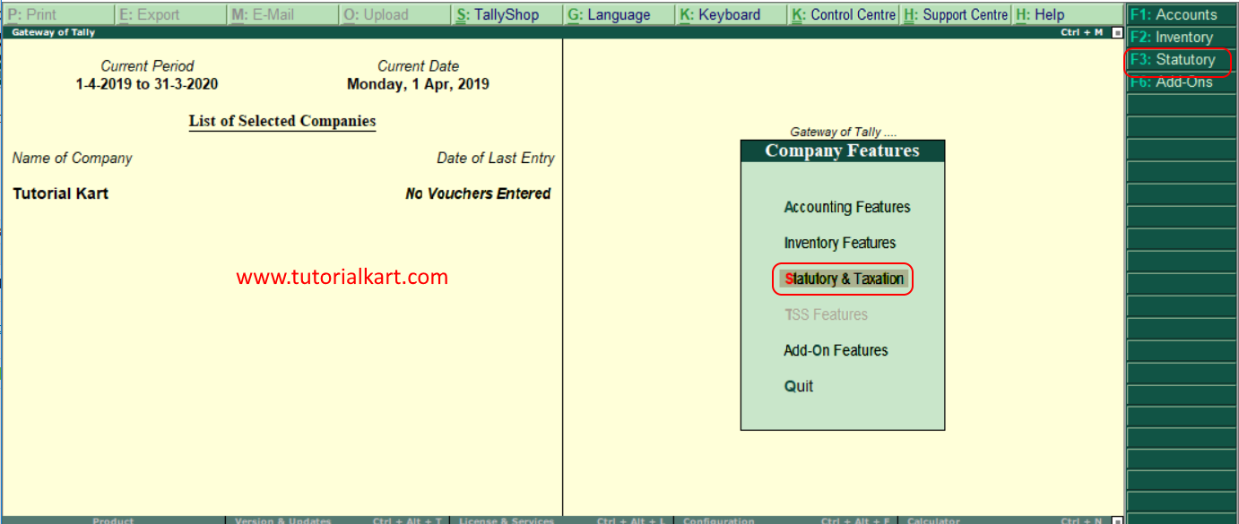 How To Activate GST In Tally Enable GST In Tally ERP 9