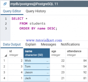 sqlite order by asc and desc