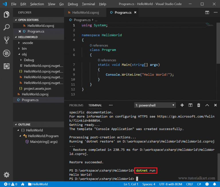 tutorial on how to use visual studio code