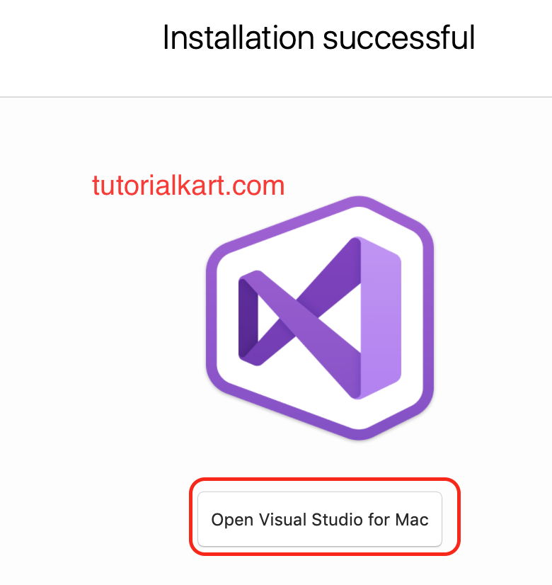 Visual Studio installed