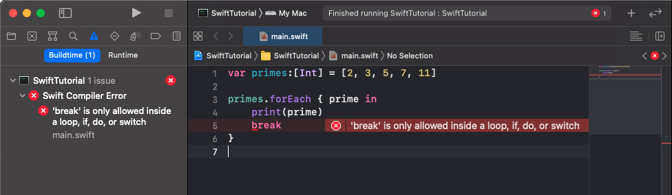 Swift ForEach Break Explained 