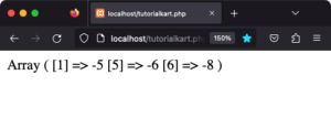 php negative index