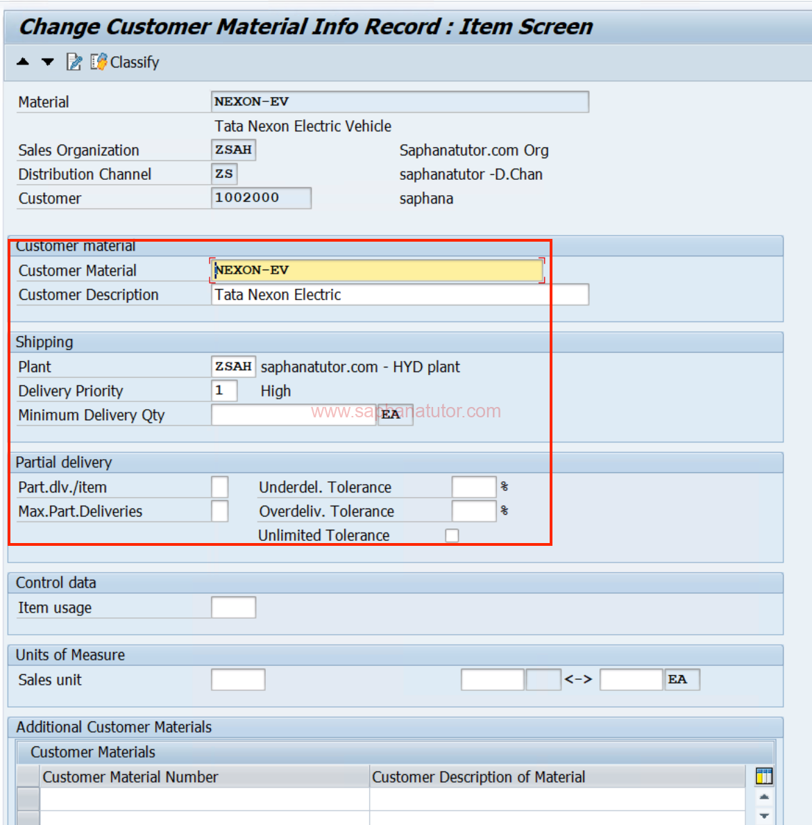 Customer Master Info Record (CMIR) in SAP SD