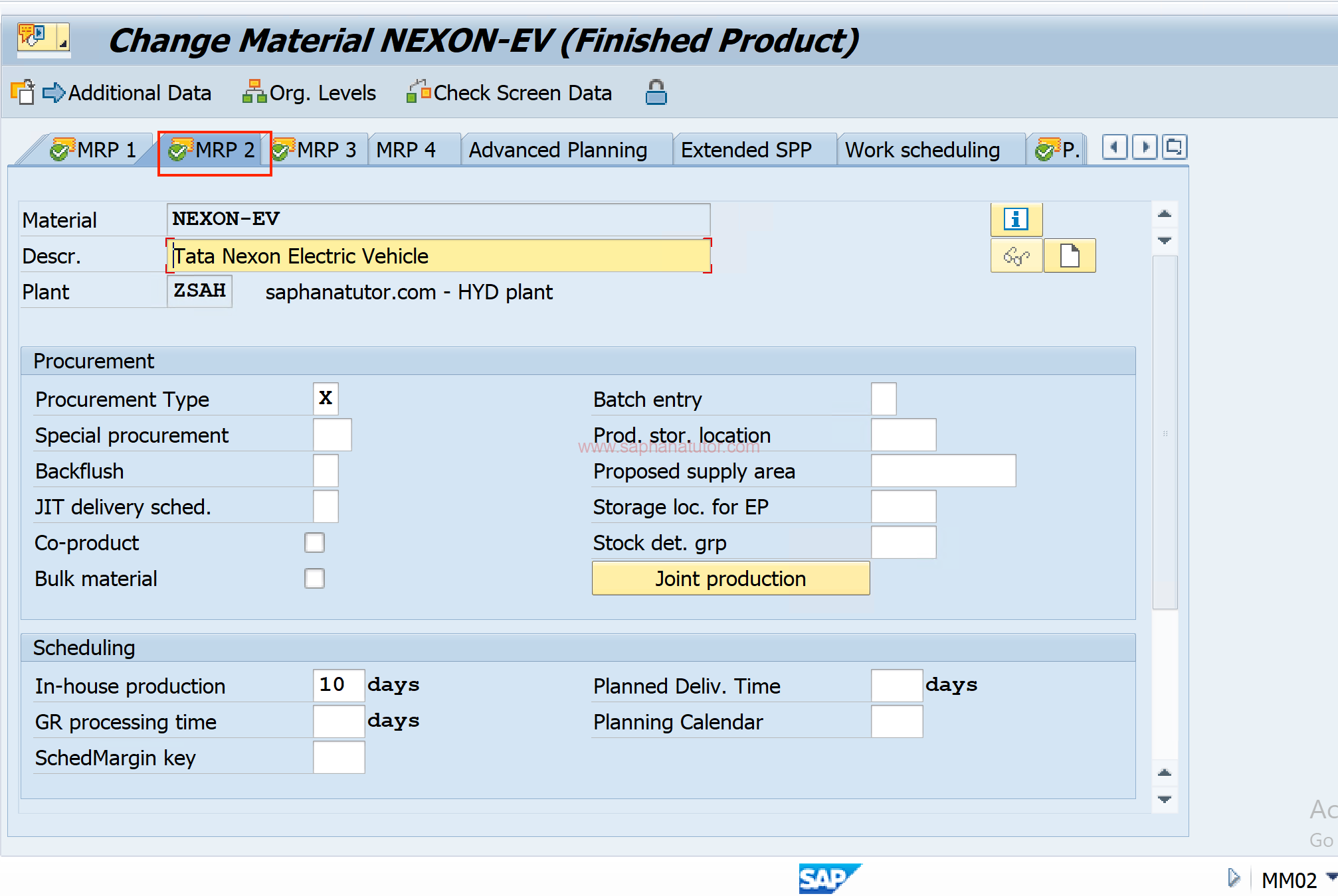 Material Master in SAP : Creating a Material in SAP MM Module