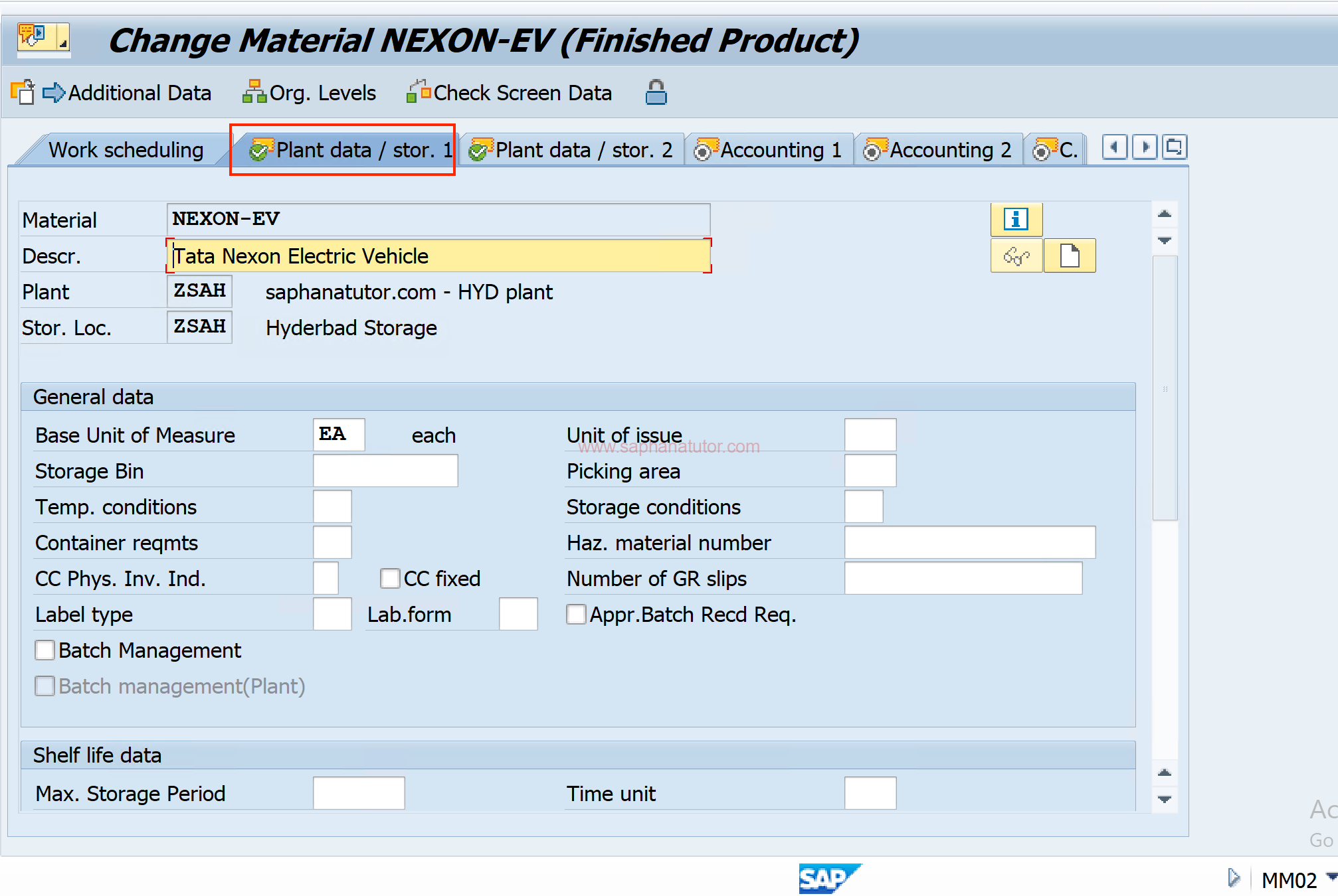 Material Master in SAP : Creating a Material in SAP MM Module