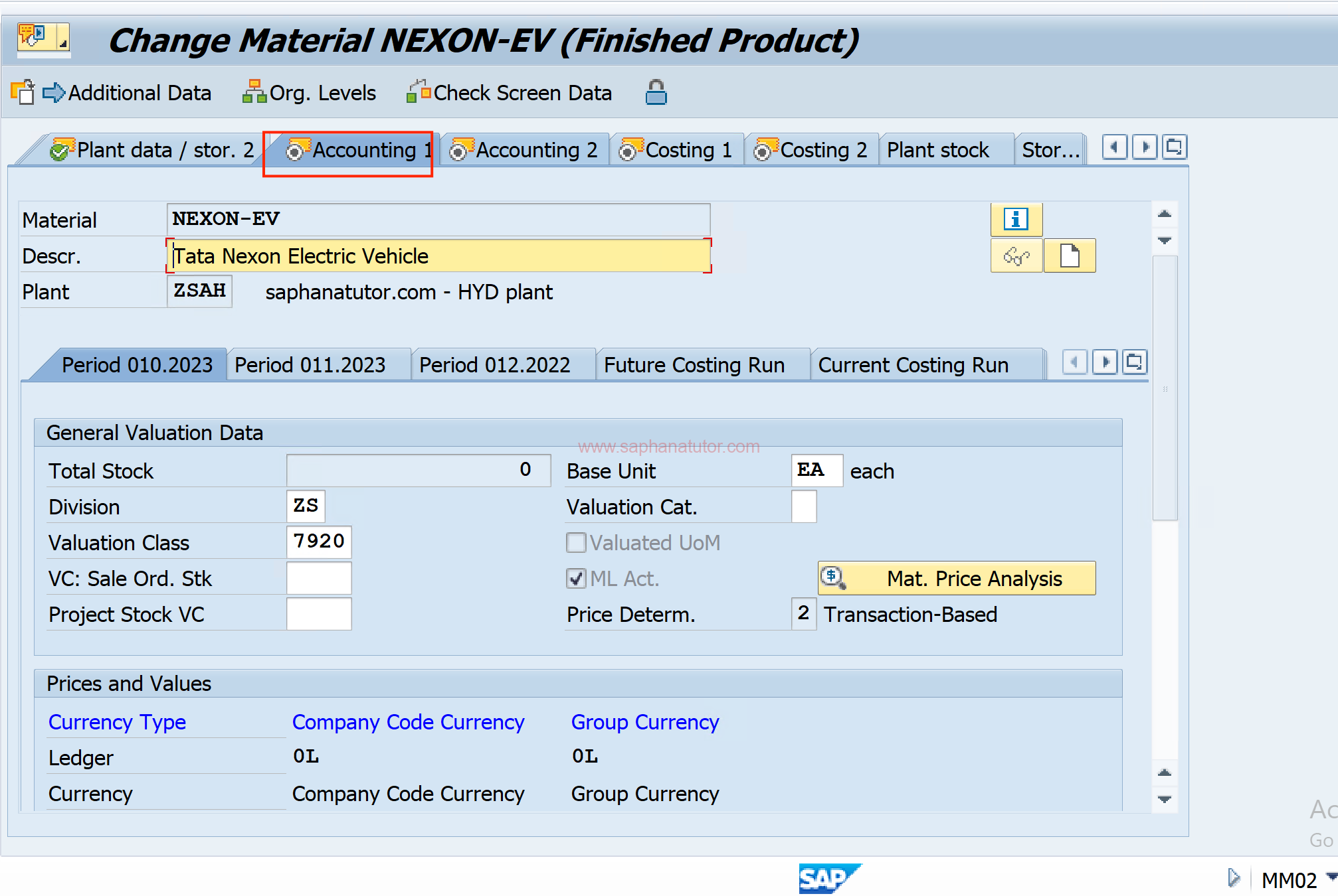 Material Master in SAP : Creating a Material in SAP MM Module