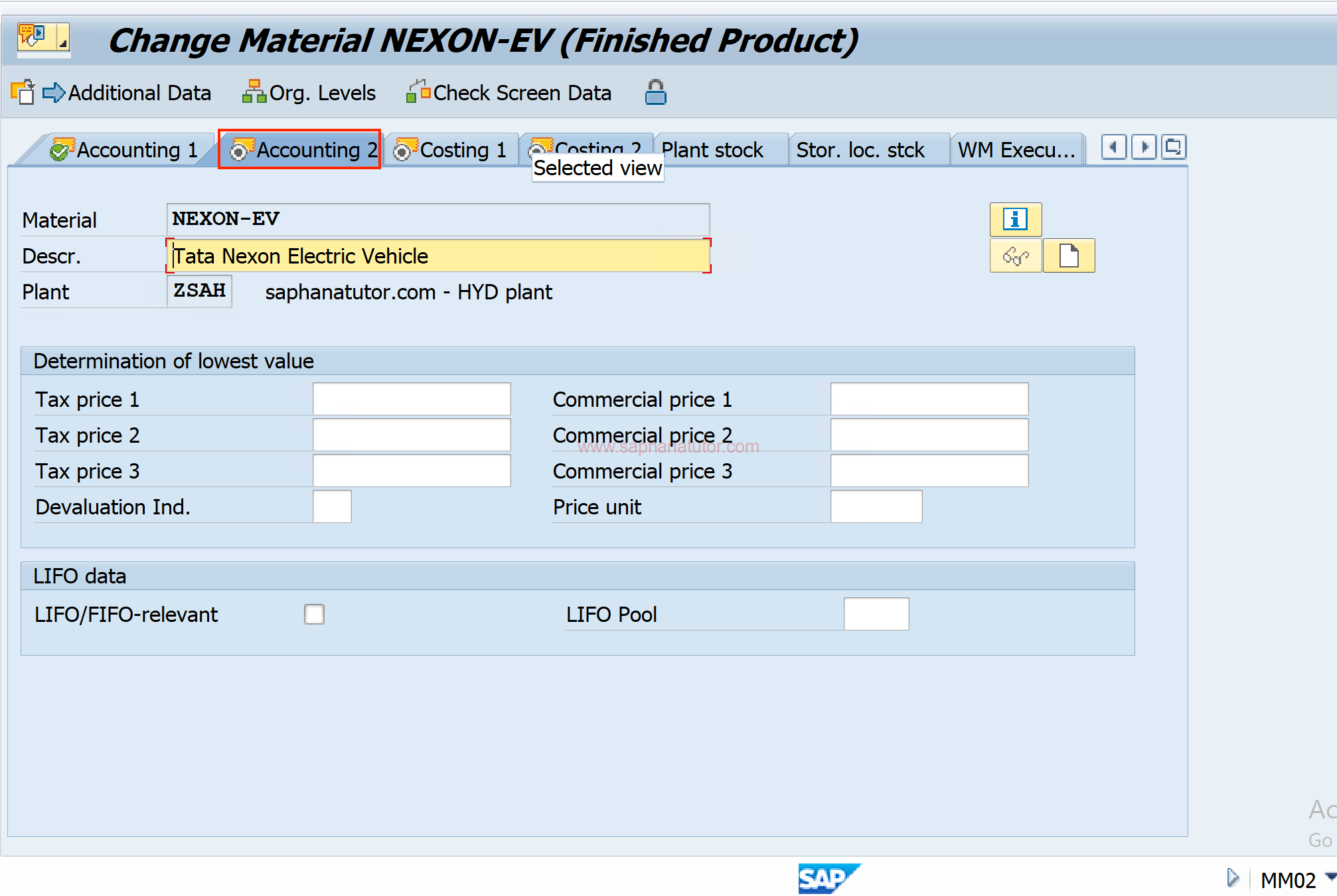 Material Master in SAP : Creating a Material in SAP MM Module