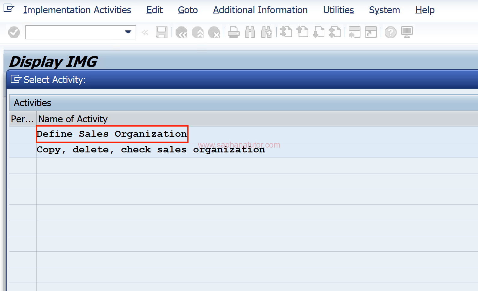 Creating a Sales Organization in SAP SD