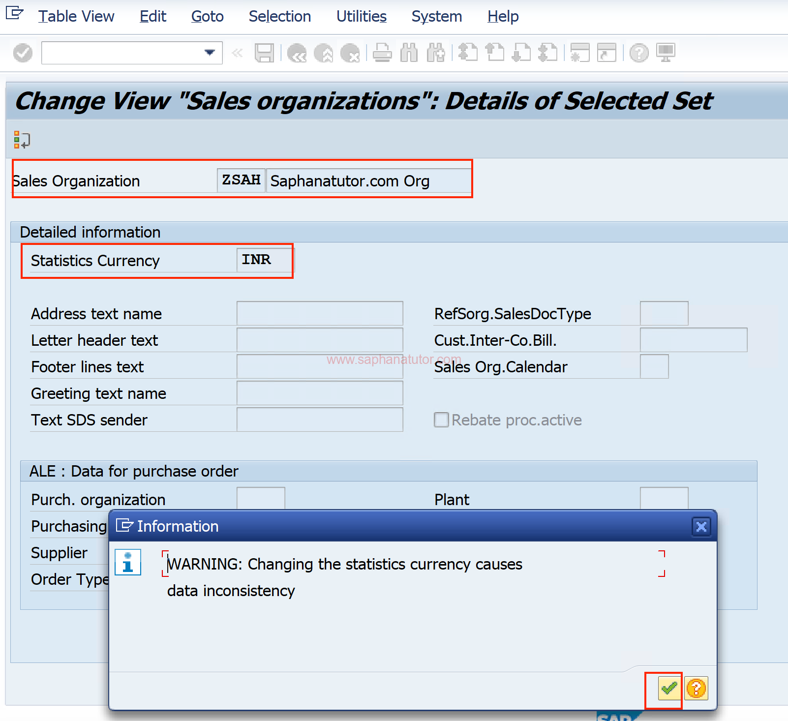 Creating a Sales Organization in SAP SD