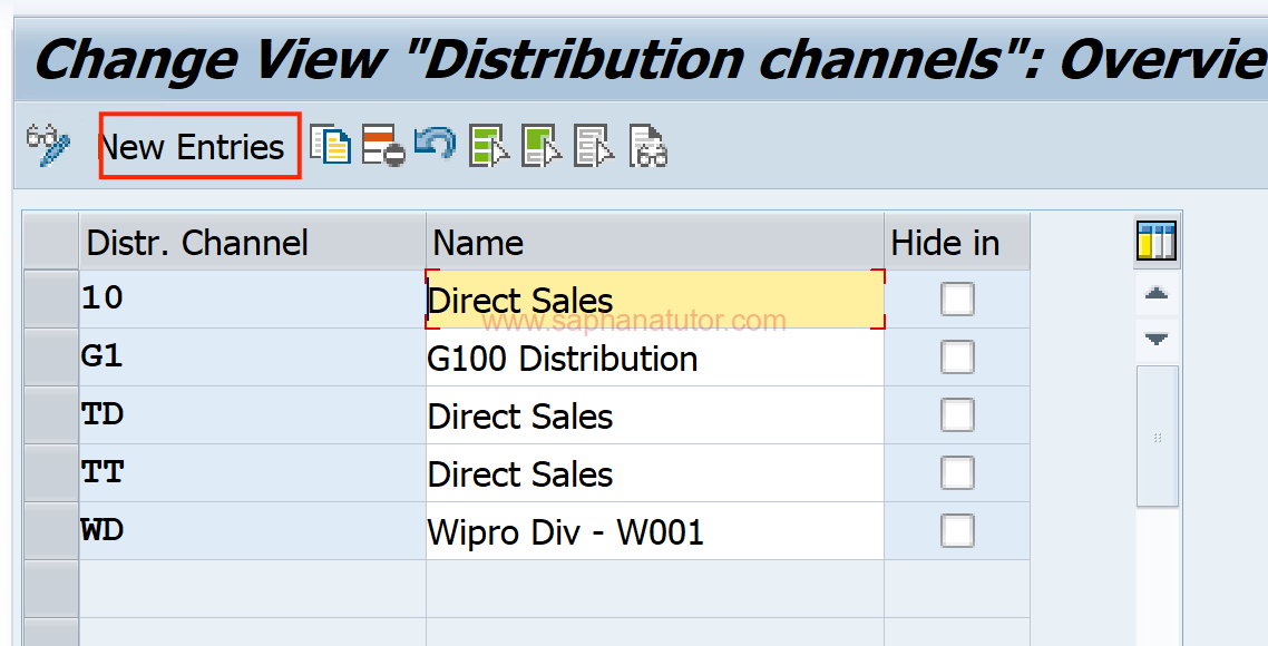 Configuring new Distribution channel in SAP SD