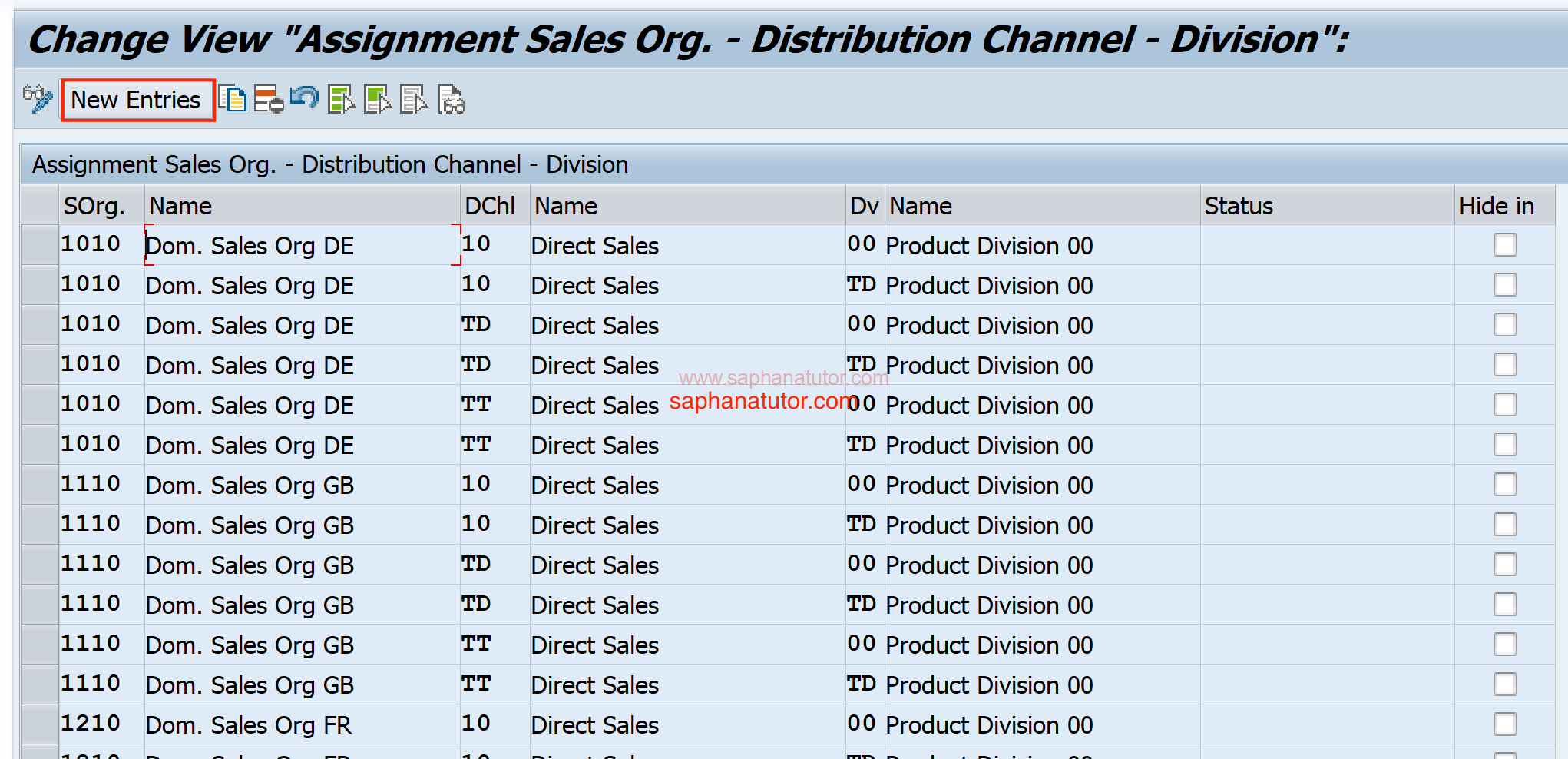 Sales Areas Setup in SAP SD (OVXG) | SaphanaTutor