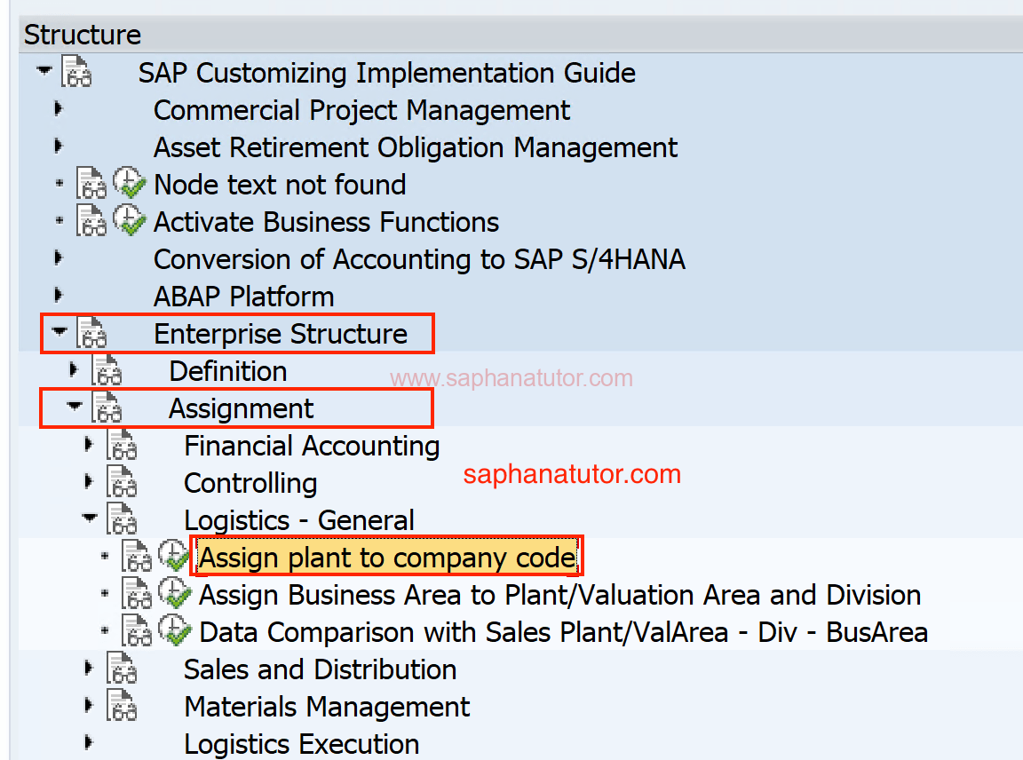 Assigning Plant to a Company Code in SAP