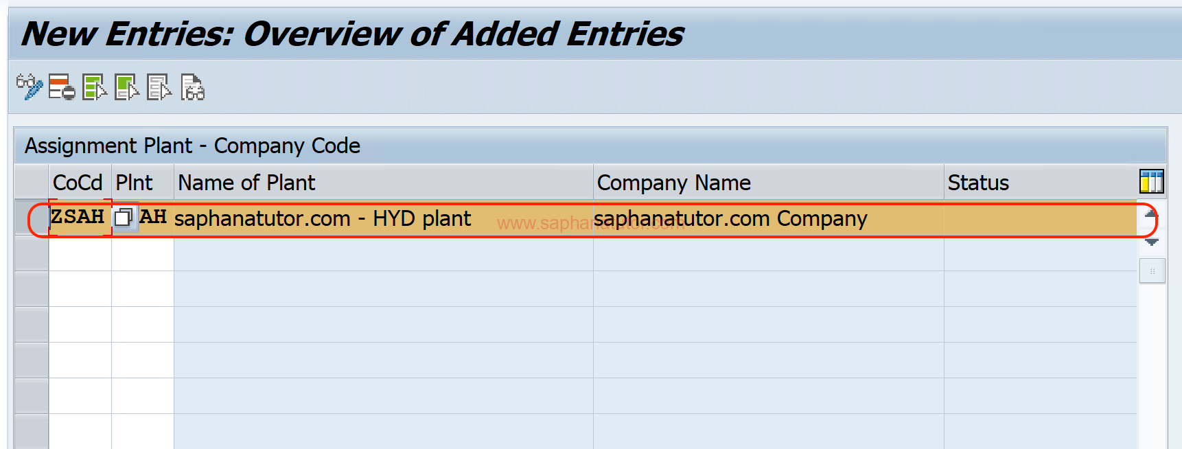 Assigning Plant to a Company Code in SAP