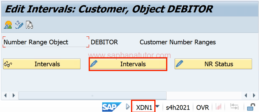 Defining Number Ranges for Customer Account Group | XDN1