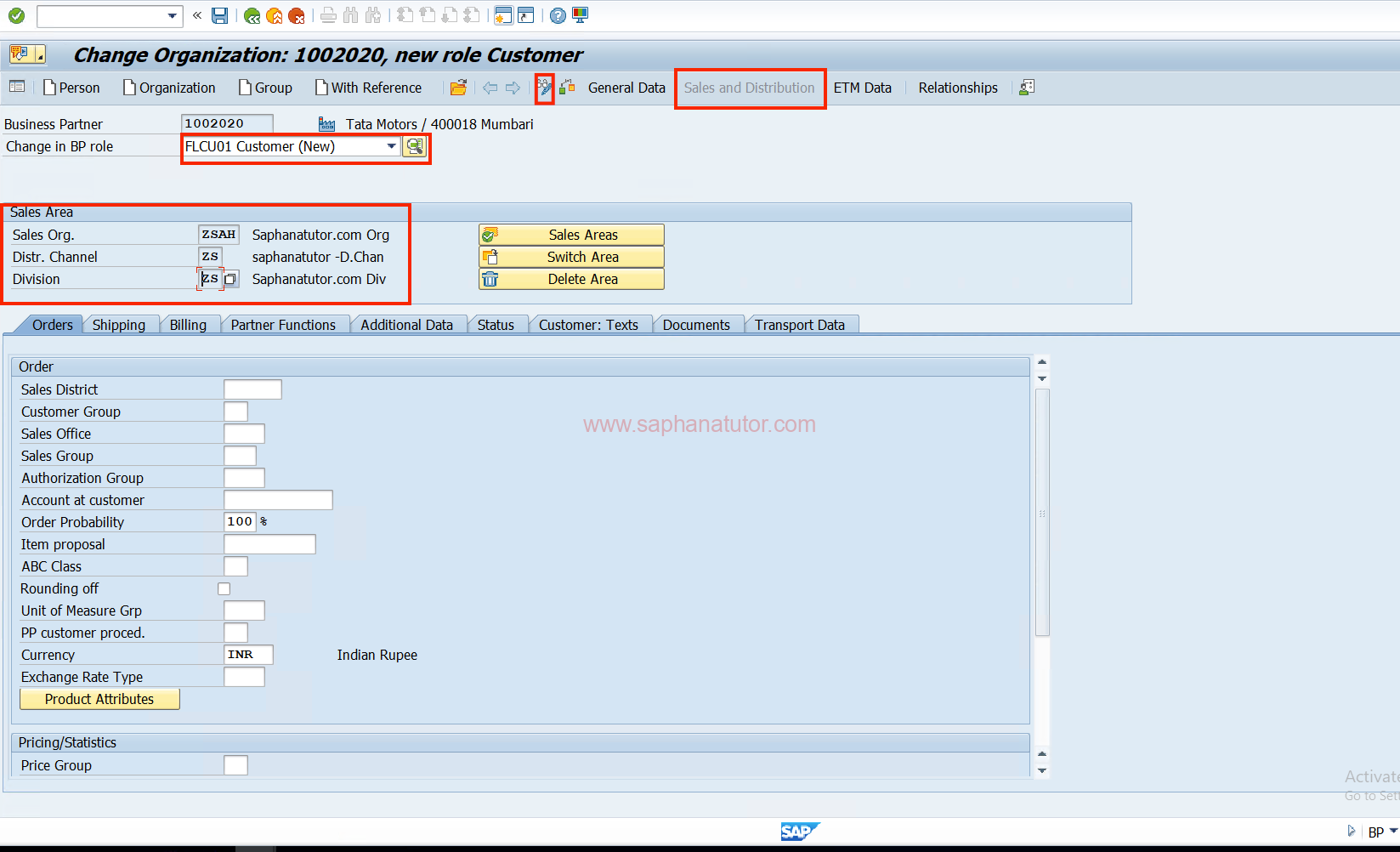 How to create a Business Partner in S/4 Hana | saphanatutor.com