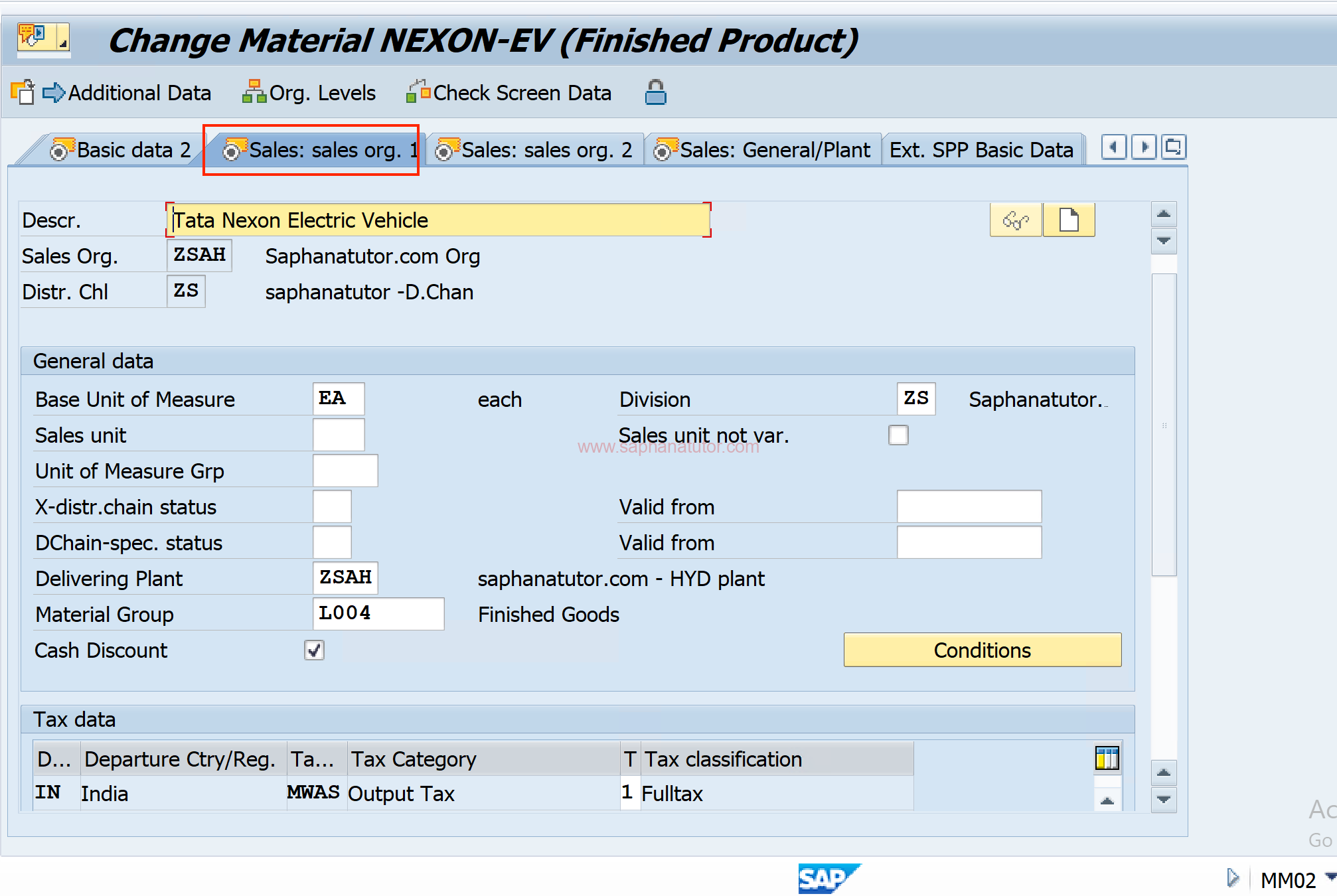 Material Master in SAP : Creating a Material in SAP