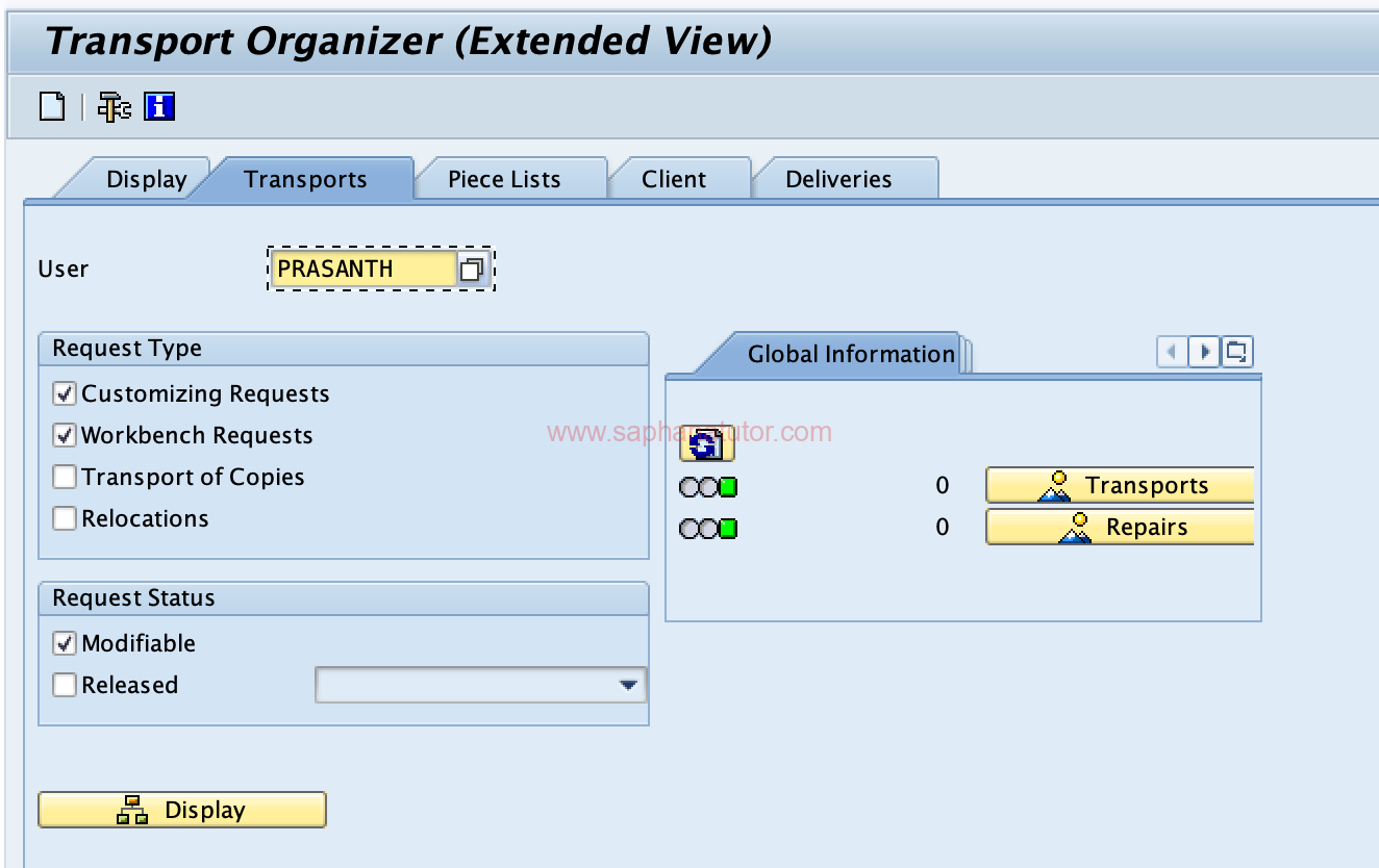 How to Release a Transport Request in SAP