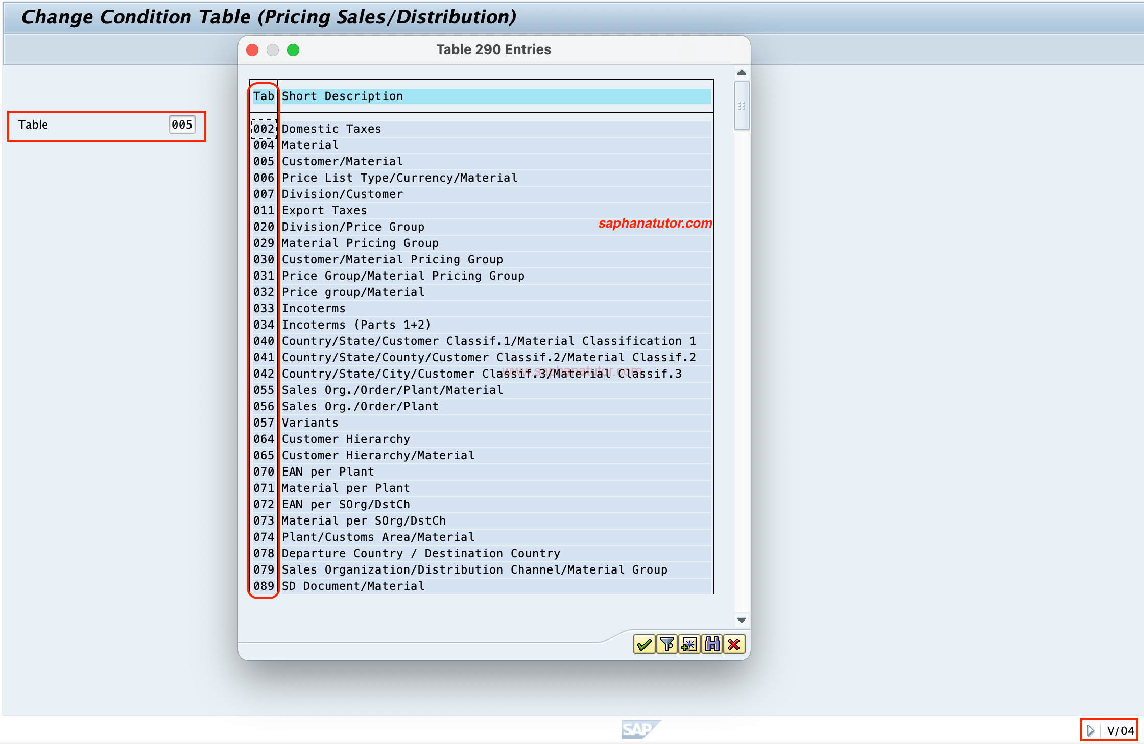 Defining Condition Tables in SD Pricing