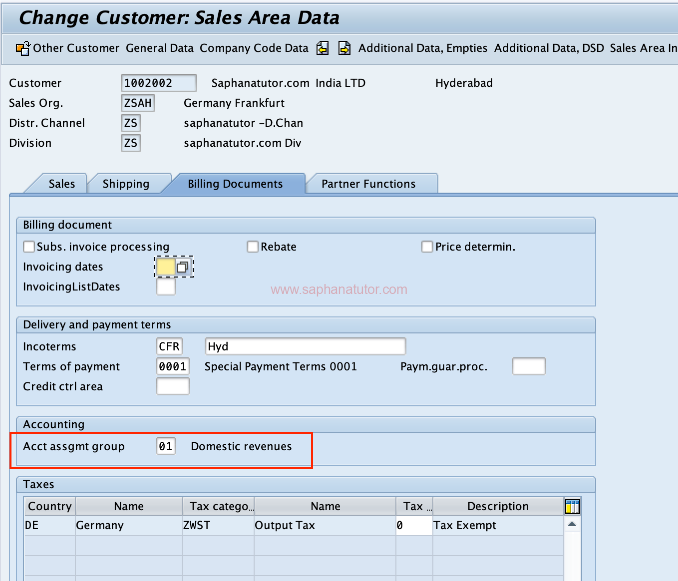 Revenue account determination in SAP SD 