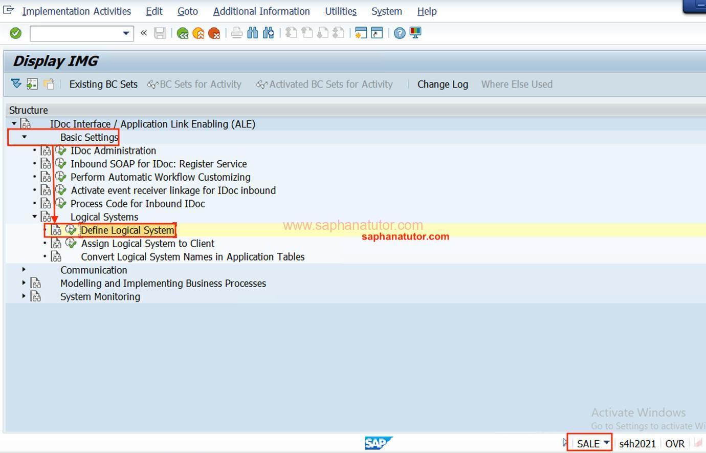 ALE Configuration for IDOC in SAP SD