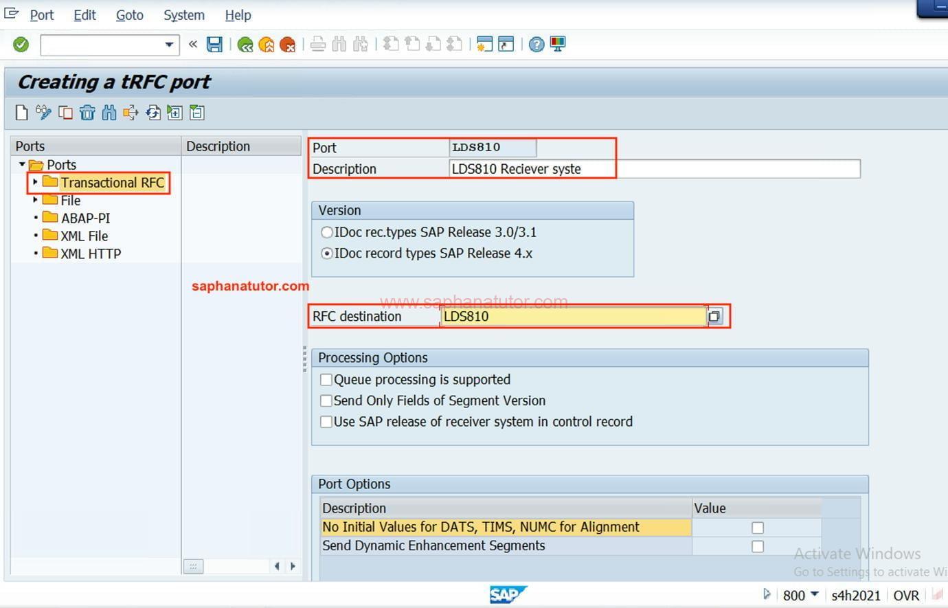 Maintaining RFC connection – SM59