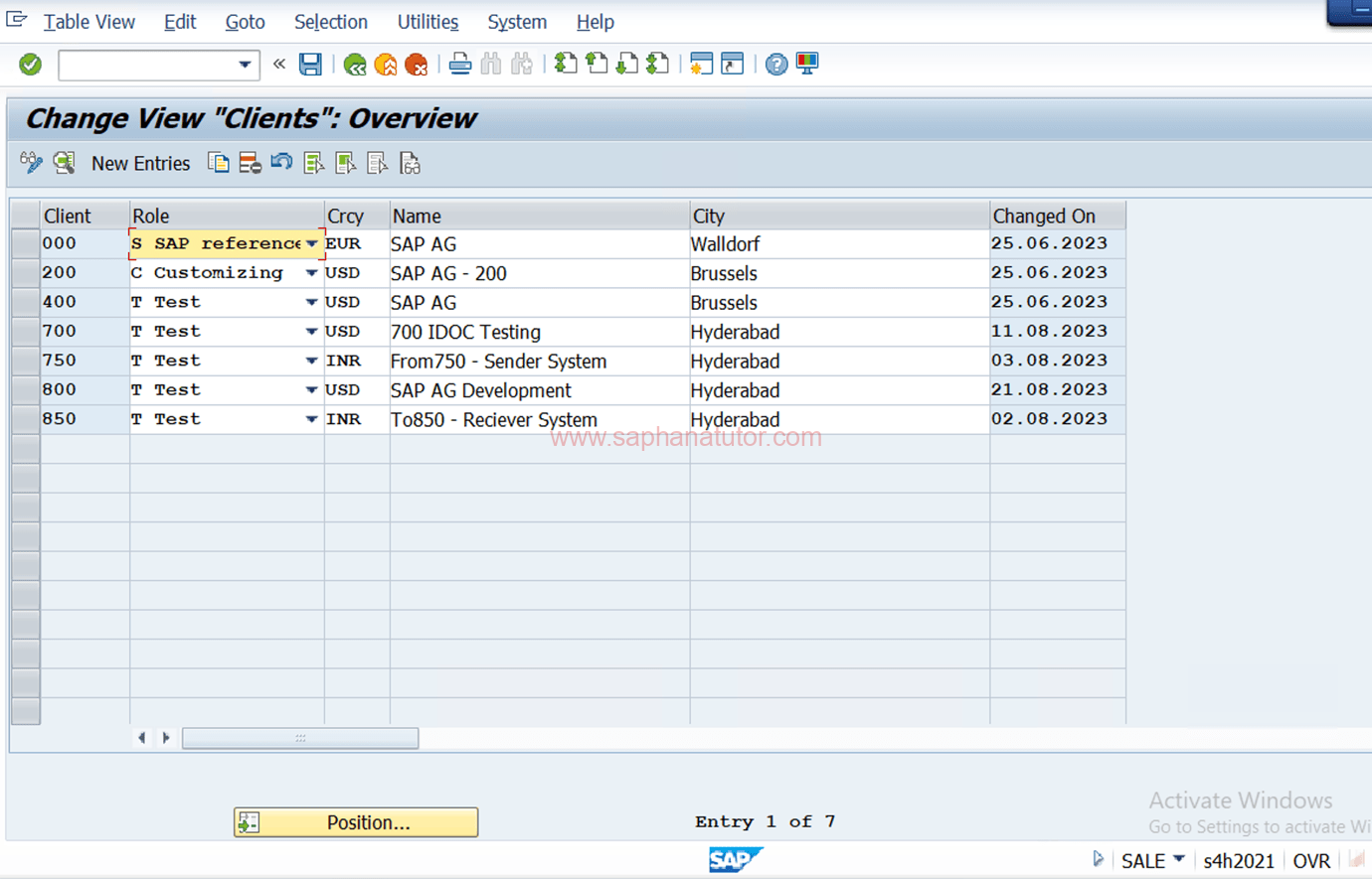 Assigning Logical System to the Client's