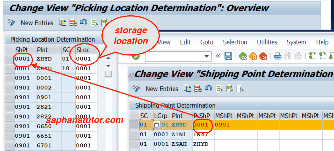 Picking/Storage Location Determination in SAP Tutorial