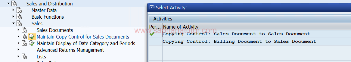 Copying controls in Sales Document