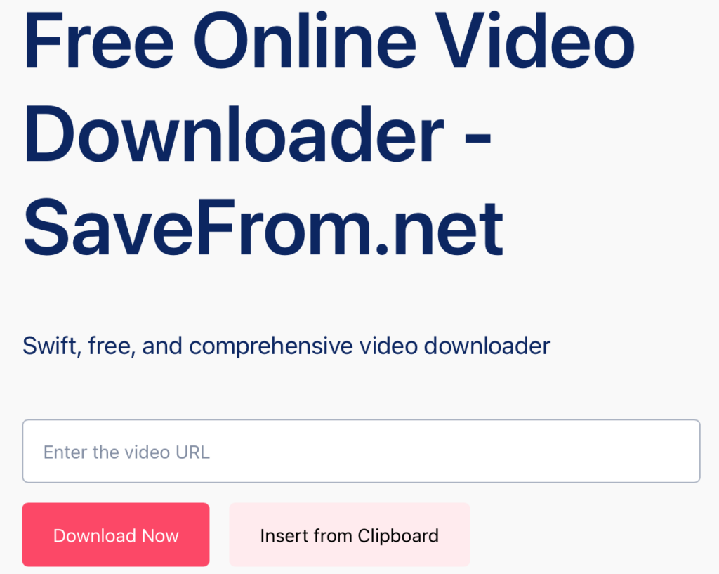 How to downlaod videos using SaveFrom.net website