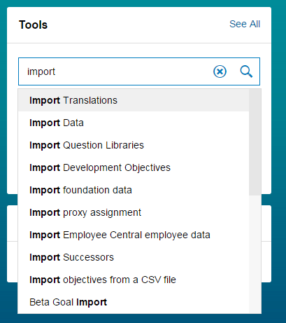 Different SuccessFactors Admin Tools and Their Functions