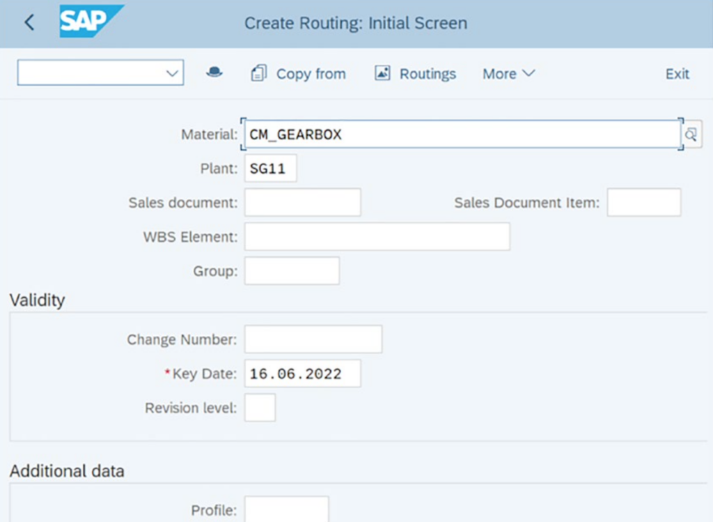 What is Routing in SAP PP?