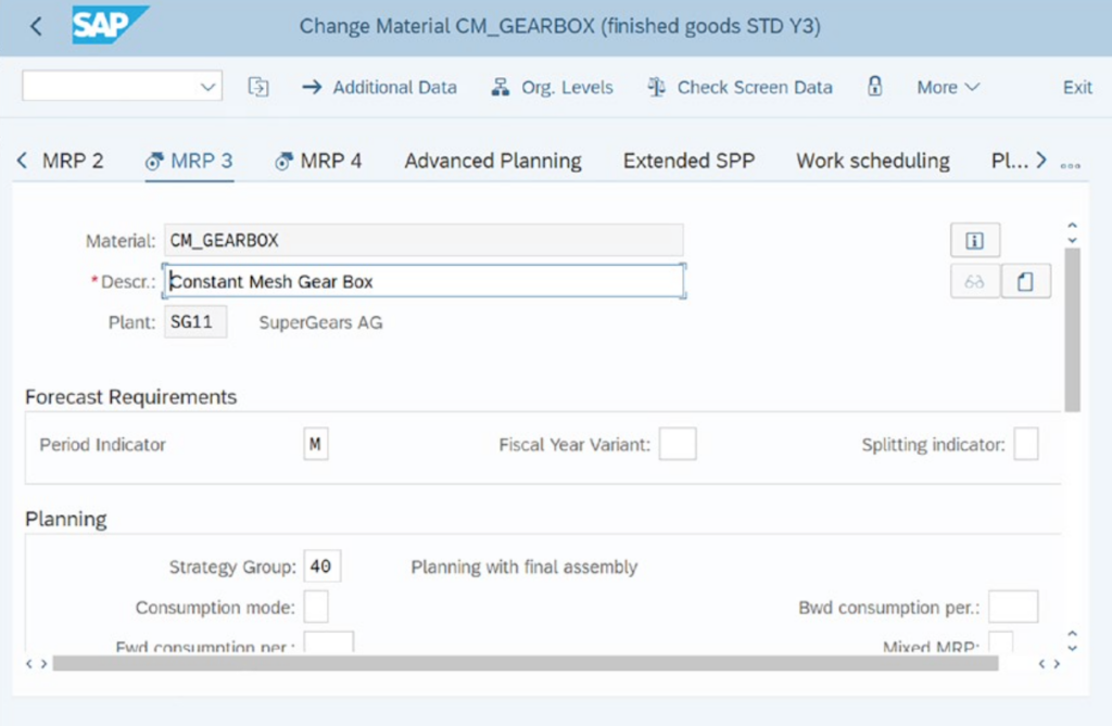 Planning with Final Assembly (Strategy 40)