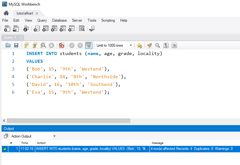 SQL INSERT - Inserting Multiple Rows