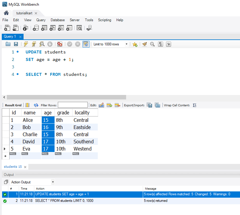 SQL UPDATE Statement - Incrementing Values in a Column