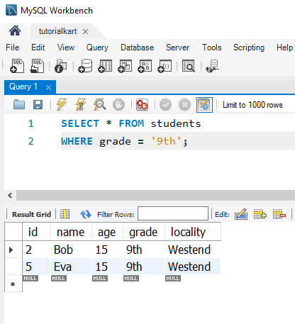 SQL WHERE Clause - Using WHERE with Multiple Conditions