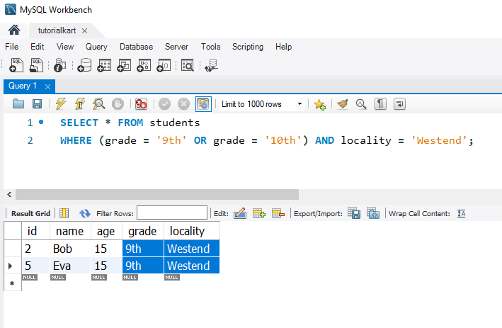 SQL AND Operator - Using AND with Complex Conditions