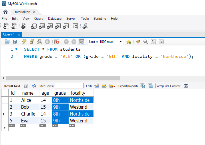 SQL OR Operator - Combining OR with AND for Complex Queries