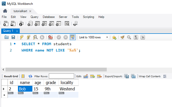 SQL LIKE Operator - Combining LIKE with NOT for Exclusions